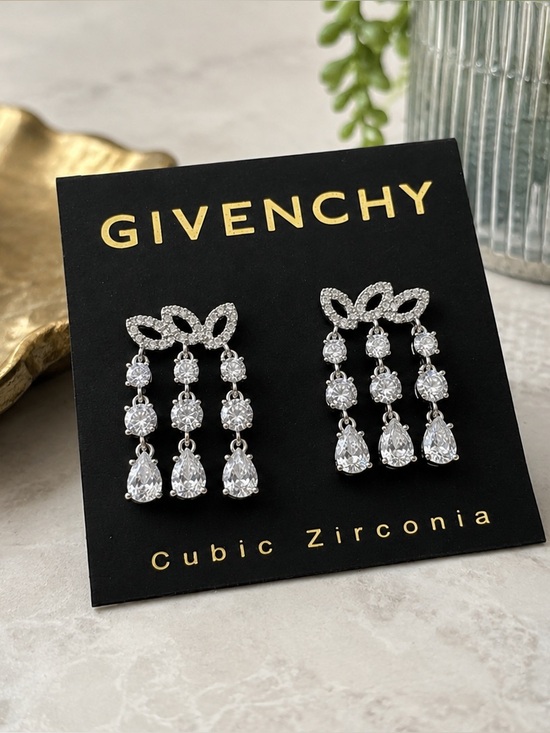 Givenchy Jewelry - Givenchy Cubic Zirconia Chandelier Earrings (BR1111/4)